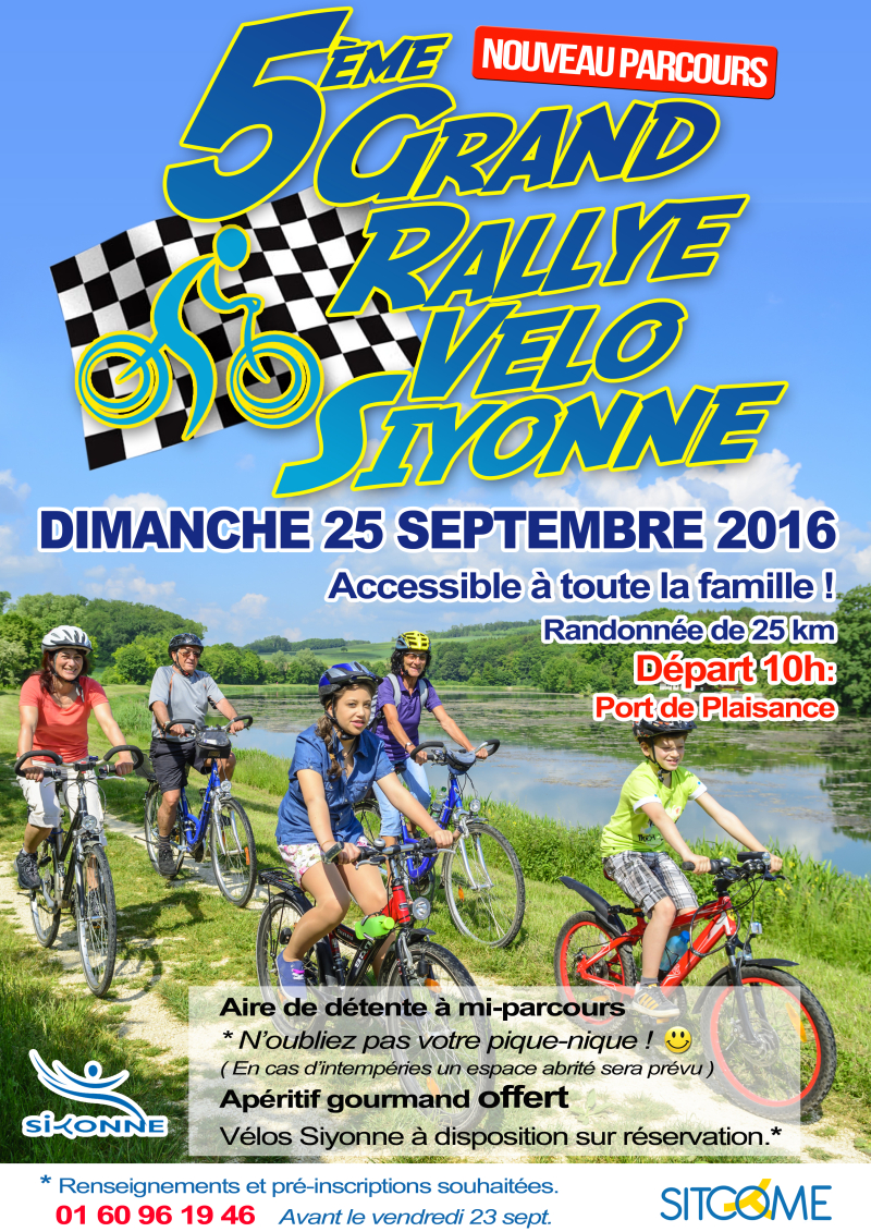 Affiche rallye velo sept 2016